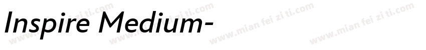 Inspire Medium字体转换